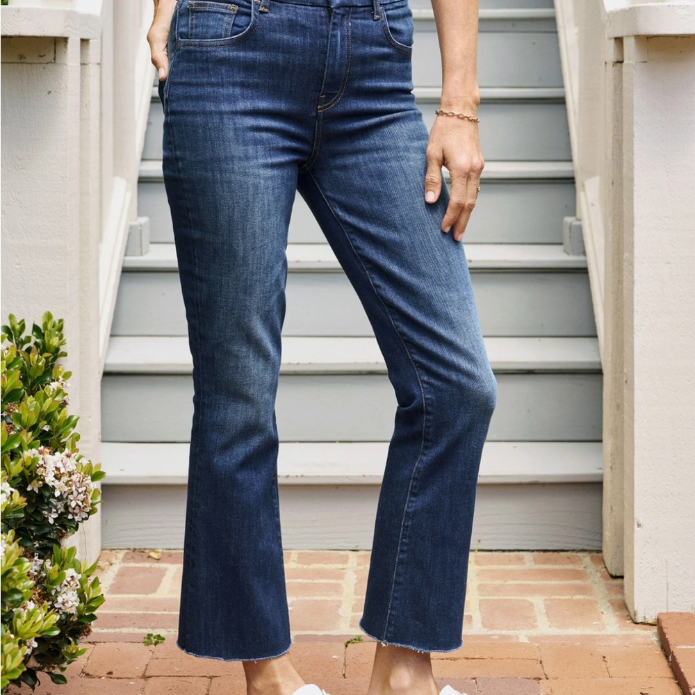 Frank & Eileen Italian Power Denim Crop Flare Jean size 25